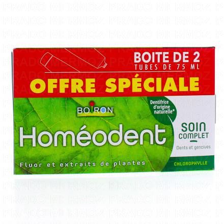 HOMEODENT Soin complet dents et gencives Chlorophylle (lot de 2 x 75ml)