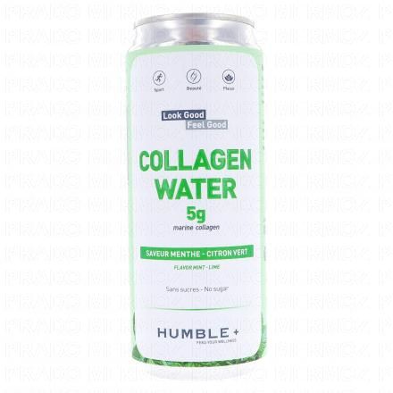 HUMBLE+ Boisson Collag&egrave;ne Marin Menthe Citron 330ml