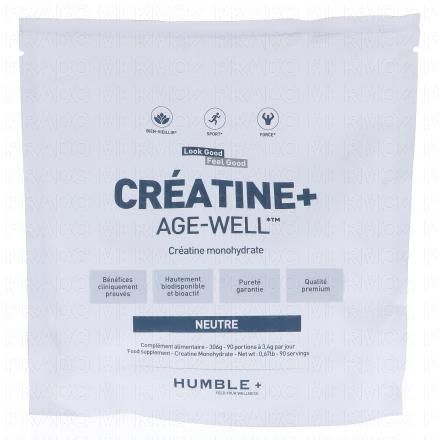 HUMBLE+ Créatine+ Age-well poudre saveur neutre 306g