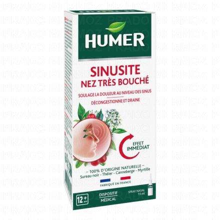 HUMER Nez très bouché sinusite rhume spray 15ml