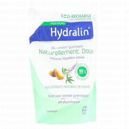 HYDRALIN Gel Lavant Quotidien Naturellement Doux (eco recharge 400ml)