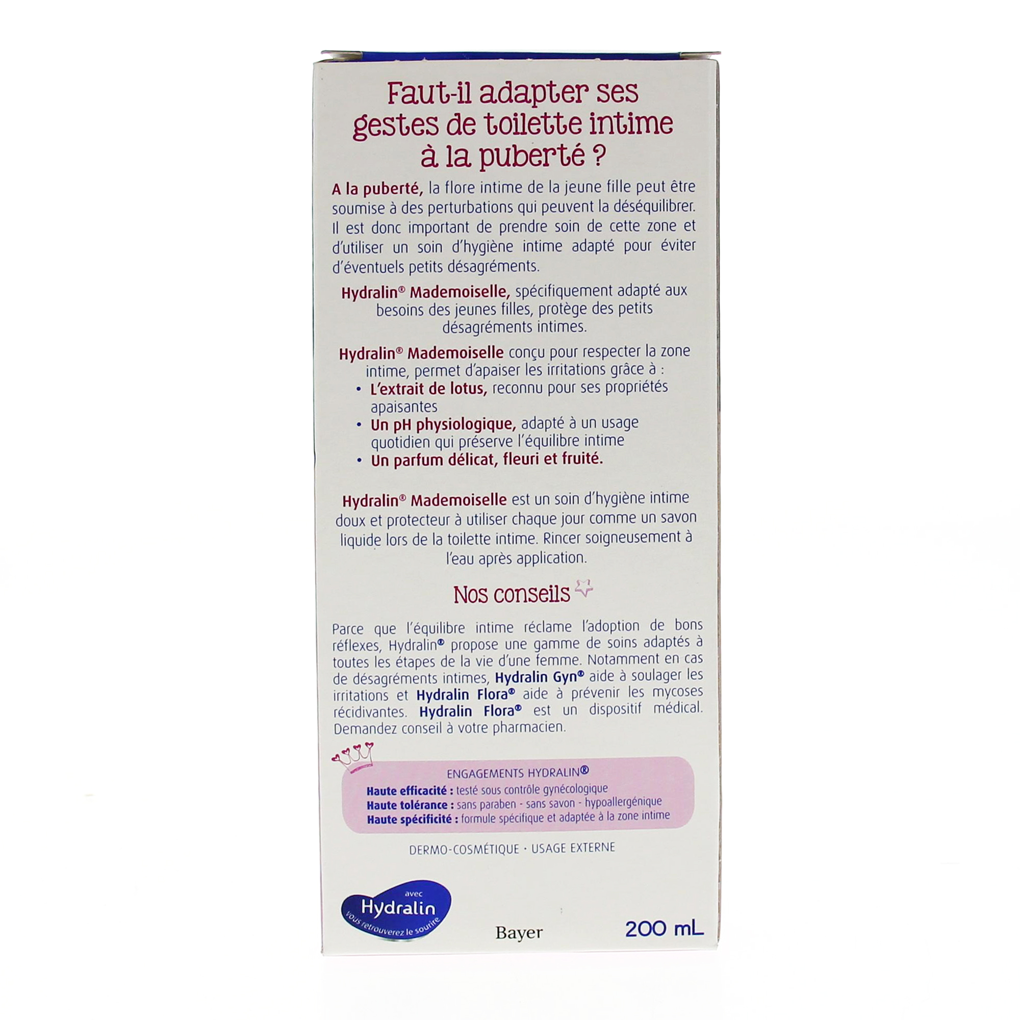 Hydralin Mademoiselle gel lavant 200ml