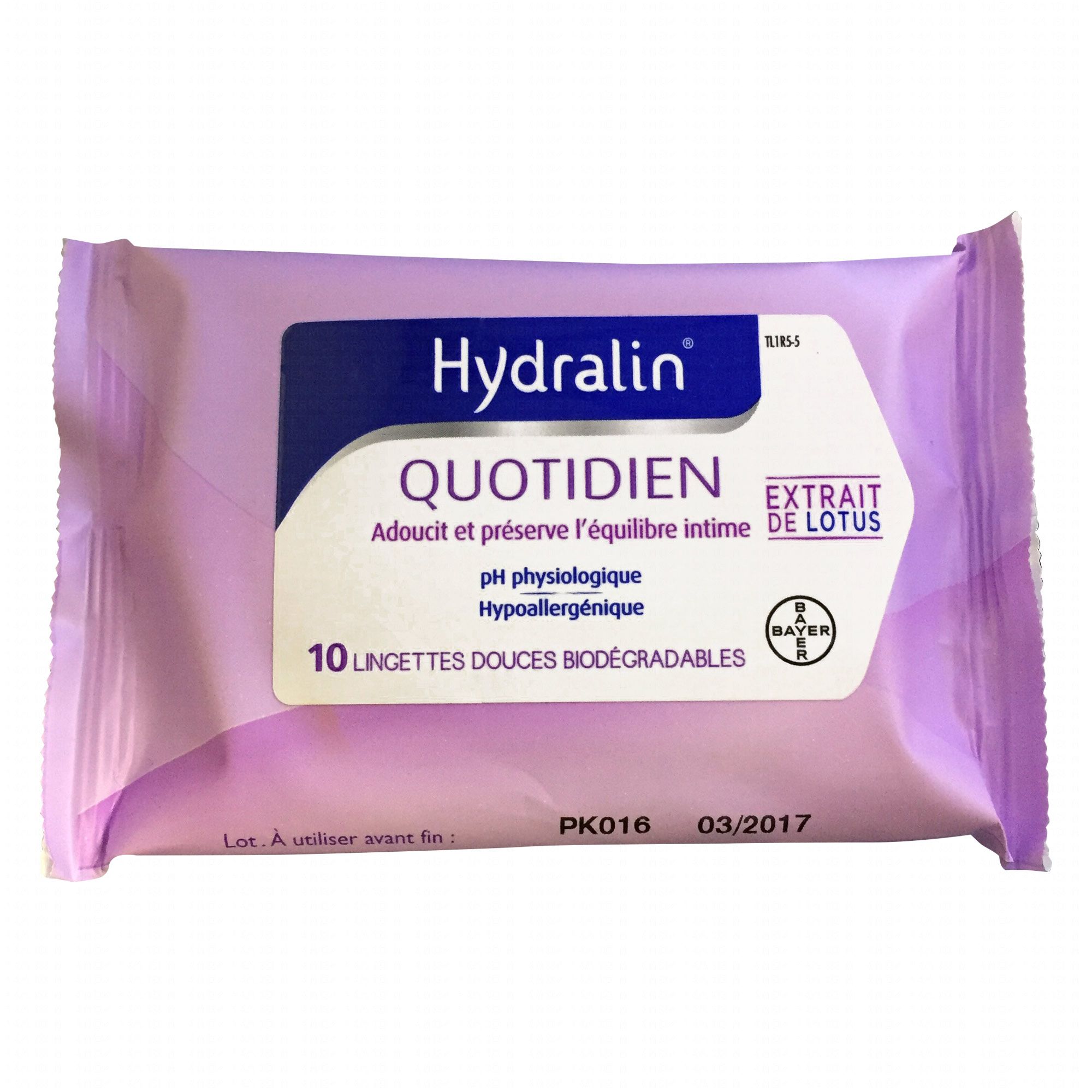 Hydralin Quotidien 10 Lingettes Intimes - Paraphamadirect