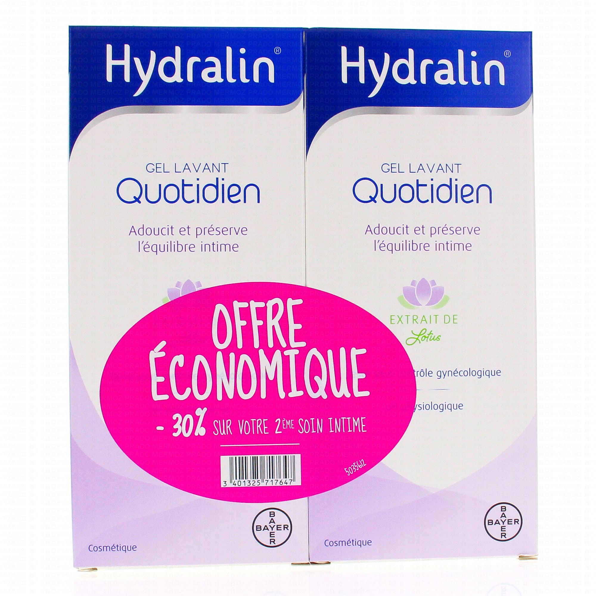 HYDRALIN Quotidien lot de 2 flacons de 400ml - Parapharmacie Prado Mermoz