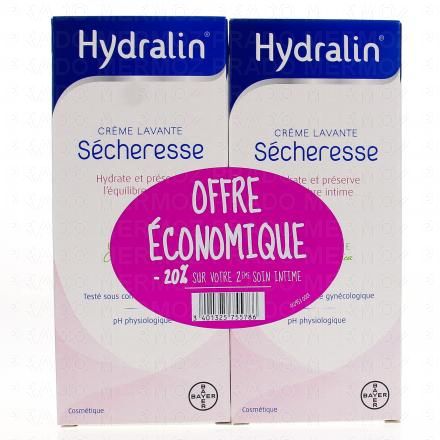 HYDRALIN Sècheresse crème lavante (flacon 200mlx2 - offre 20% sur le 2e)