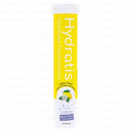HYDRATIS Solution d'hydratation en pastilles goût Citron - Fleur de Sureau x20