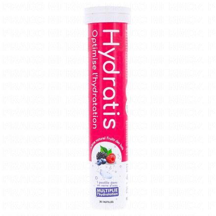 HYDRATIS Solution d'hydratation en pastilles goût Fruits des bois x20