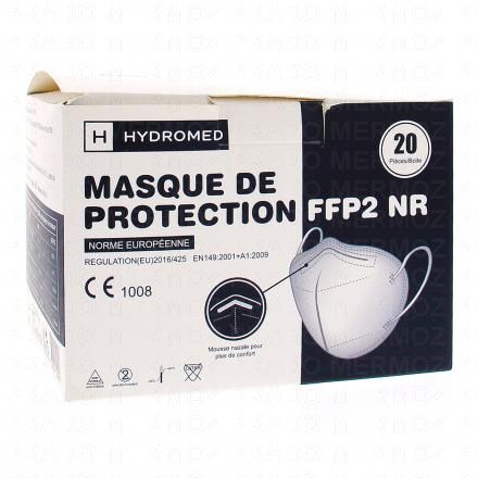 HYDROMED Masque de protection FFP2 NR x20pièces (noir)