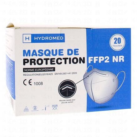 HYDROMED Masque de protection FFP2 NR x20pièces (blanc)