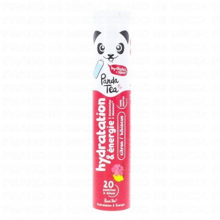 PANDA TEA Pastilles Hydratation & Énergie x20 (citron/hibiscus)