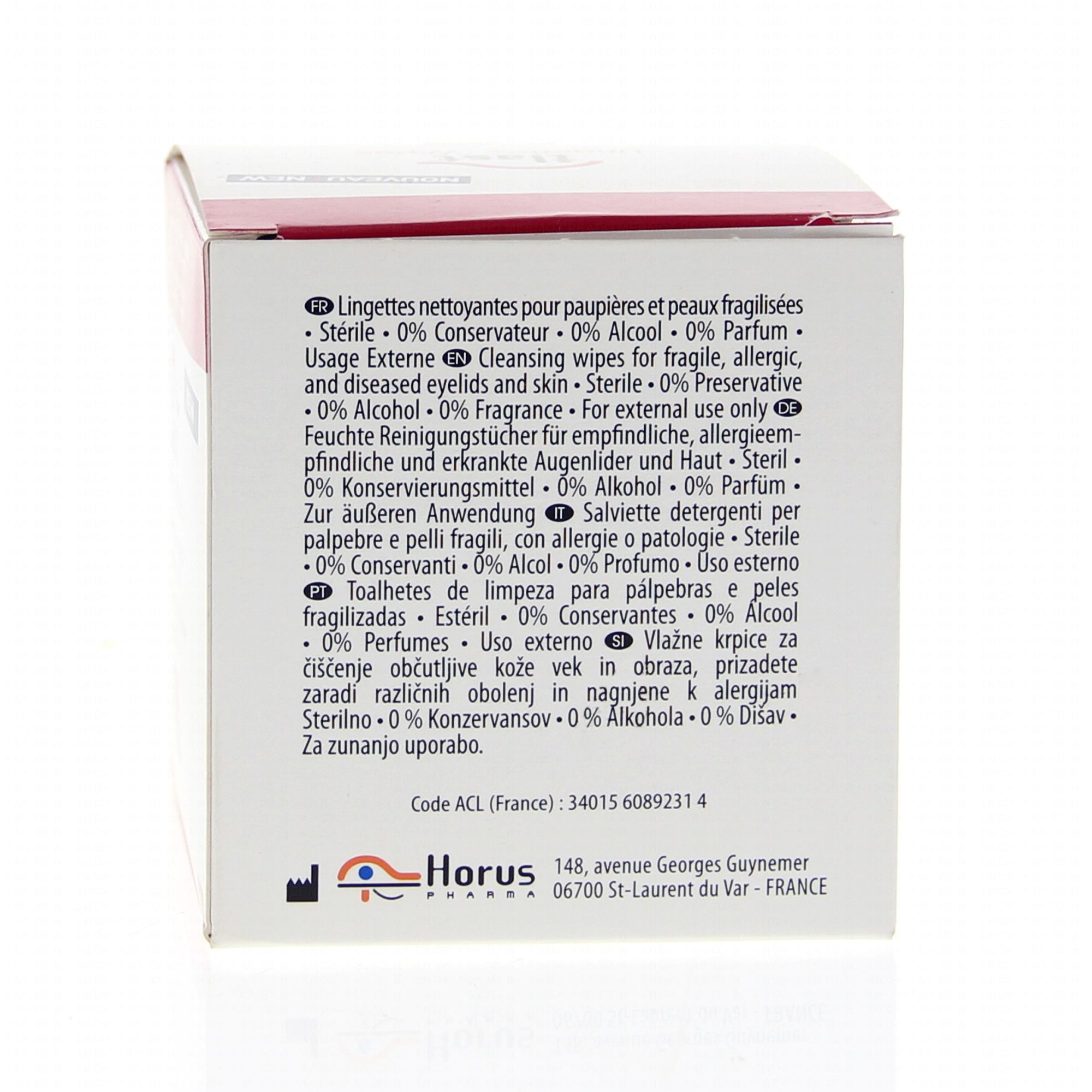 ILAST Lingettes nettoyantes paquet de 20 lingettes Horus Pharma