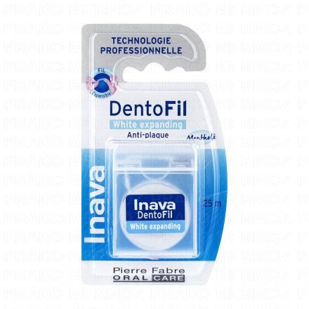 INAVA Dentofil - Fil dentaire white expanding anti-plaque une boîte de 25 m