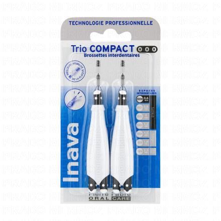 Trio compact - Brossette interdentaire noire étroite ISO 0.0.0 0,6mm lot de 2 3