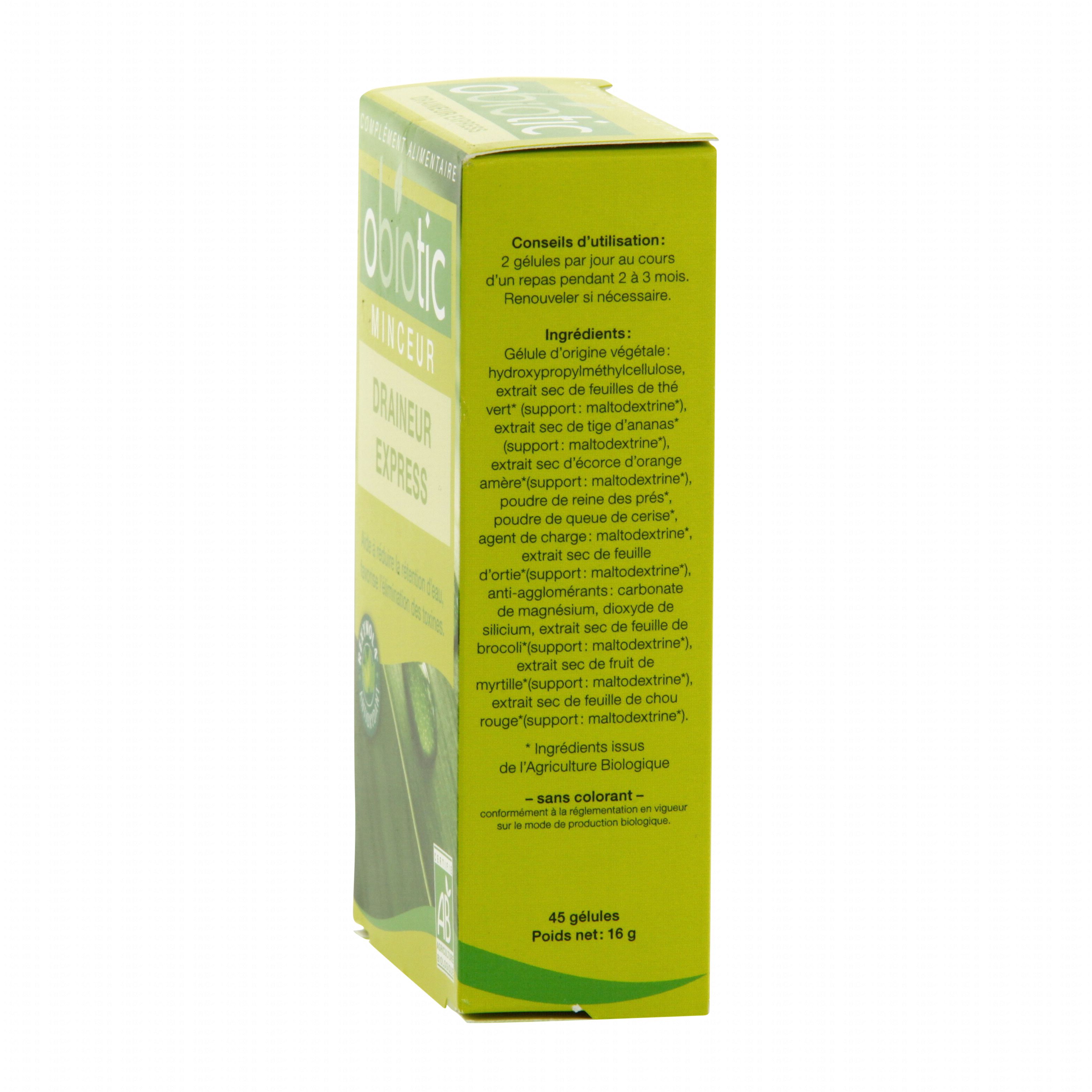 INEBIOS Obiotic draineur express bio 45 sticks INEBIOS Obiotic draineur express bio 45 sticks