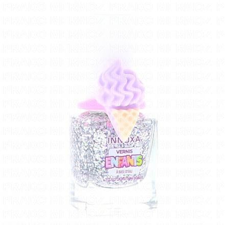 Vernis à Ongles pour Enfants à Base d'Eau Arc en ciel paillette 5ml