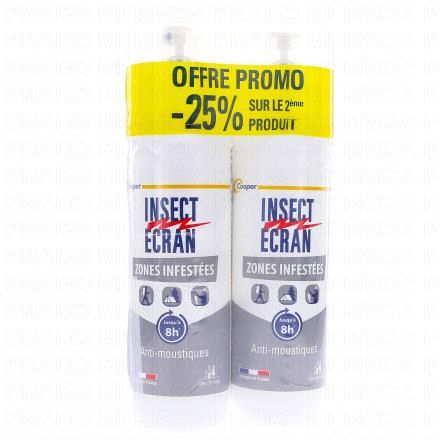 INSECT ECRAN Zones infestées - Répulsif cutané lot de 2 * 100 ml 2