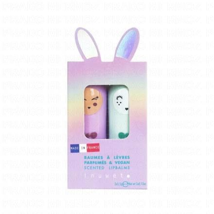 INUWET Coffret duo baumes &agrave; l&egrave;vres H&eacute;l&egrave;ne