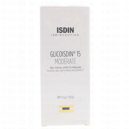 ISDIN Glicoisdin 15 moderate Gel pour le visage avec un effet peeling 50g