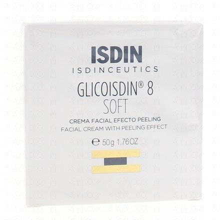 ISDIN Glicoisdin 8 soft Crème pour le visage avec un effet peeling 50g