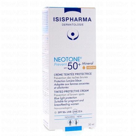 ISISPHARMA Neotone Prevent SPF50+ Minéral Crème teintée 30ml