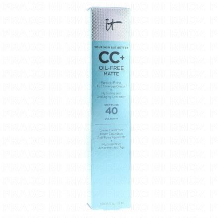 IT COSMETICS Your Skin But Better CC+ Cream Oil Free Matte SPF 40 Tube 32ml (light medium)