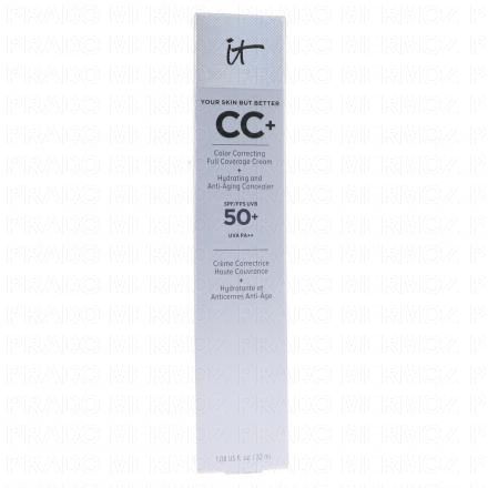 IT COSMETICS Your Skin But Better CC+ Cream SPF 50+ CC Cr&egrave;me Correctrice Haute Couvrance "Light Medium" (32ml)