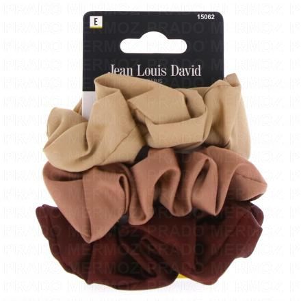 JEAN LOUIS DAVID Urban Hair - Chouchou en satin x3