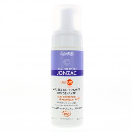 JONZAC Détox Mousse nettoyante oxygénante bio flacon pompe 150ml