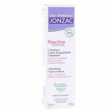 JONZAC Reactive Control - Contour Yeux & Paupières Apaisant 15ml