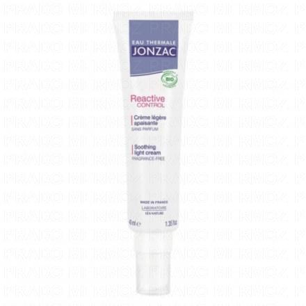 JONZAC Reactive control - Crème Légère Apaisante Bio 40 ml