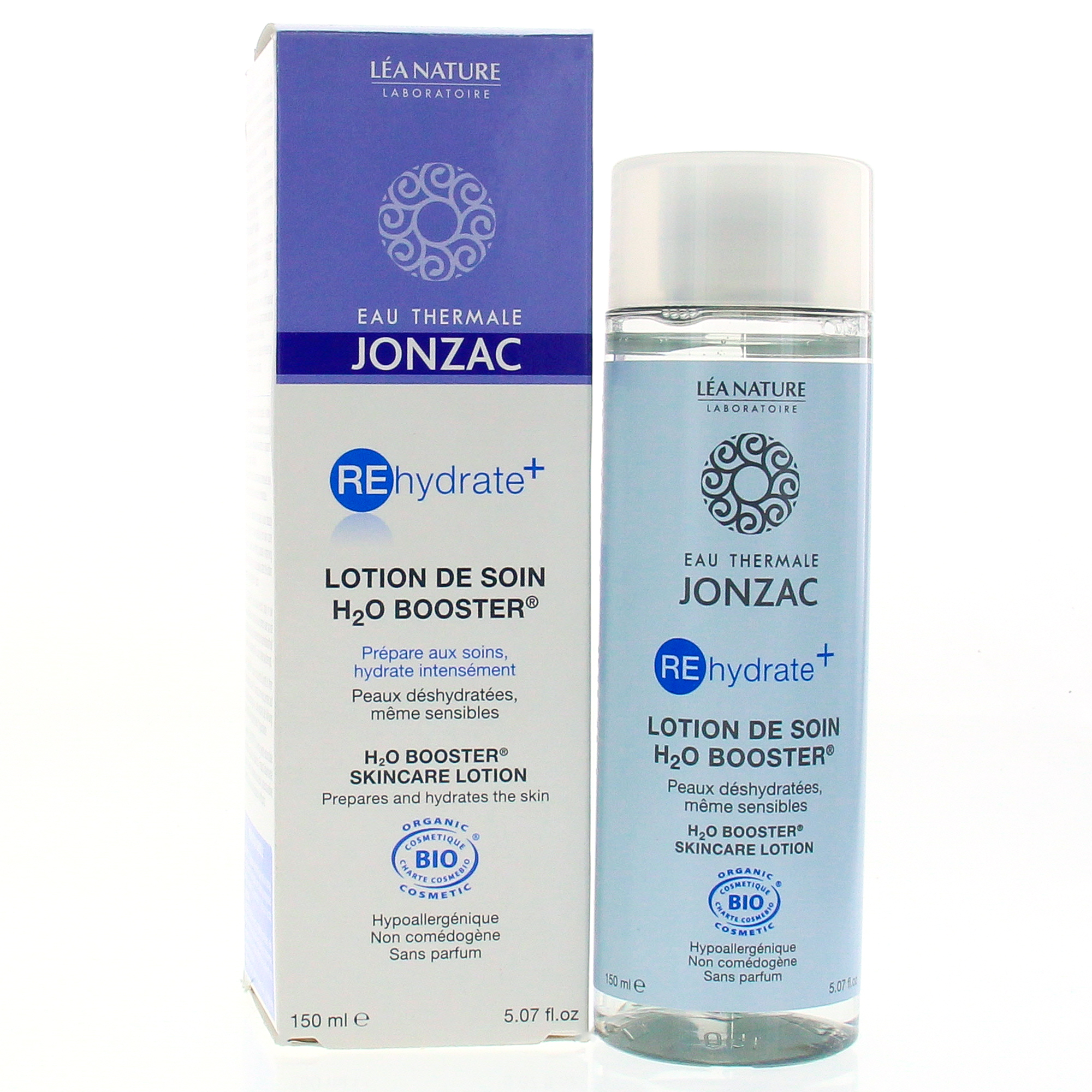 JONZAC Rehydrate+ Lotion de soin H2O booster BIO flacon 150ml Parapharmacie en ligne Prado