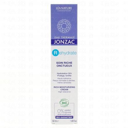 JONZAC Rehydrate soin riche réhydratant bio tube 50ml