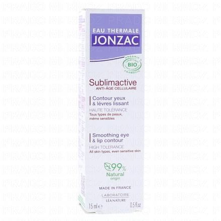 JONZAC Sublimactive - Contour Yeux et Lèvres Lissant bio 15ml