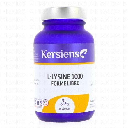 L-Lysine 1000 forme libre 60 gélules