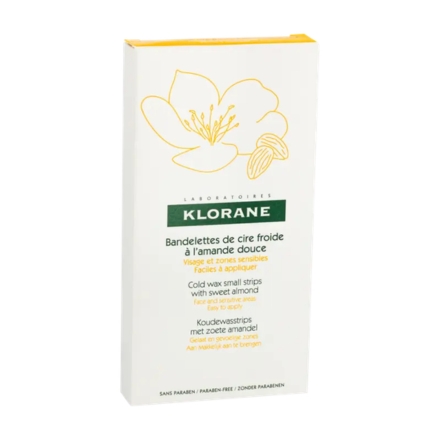 KLORANE Epilation - Bandelettes de cire froide à l'amande douce 6 bandes