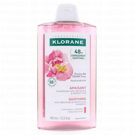 KLORANE Apaisant - Shampooing Pivoine Bio anti-irritation et protecteur (400ml)