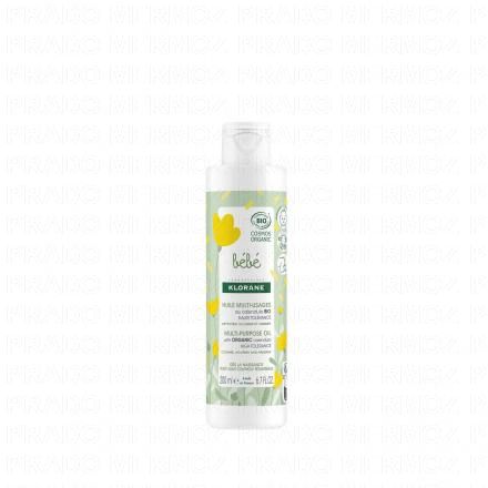 KLORANE Bébé - Huile multi-usages au calendula Bio 200ml
