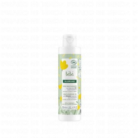 KLORANE Bébé - Huile multi-usages au calendula Bio 200ml