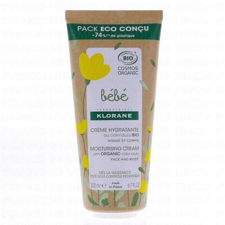 KLORANE Bébé crème hydratante au calendula apaisant tube 200ml