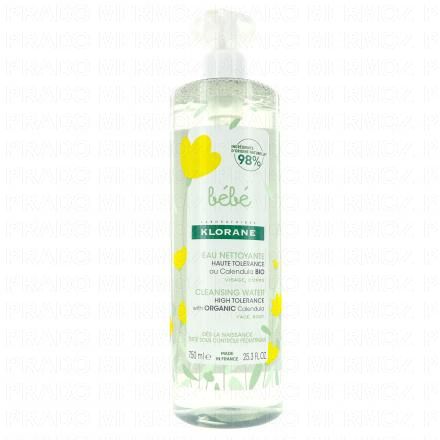 Bébé eau nettoyante sans rinçage flacon de 750 ml