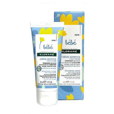 KLORANE Bébé nutrition crème au cold cream (tube 40ml)