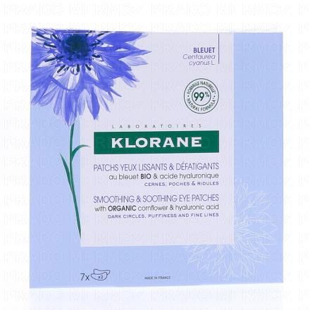 KLORANE Bleuet bio - Patchs Yeux Lissants & Défatigants x14