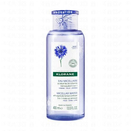 KLORANE Bleuet bio - Eau micellaire (flacon 400ml)