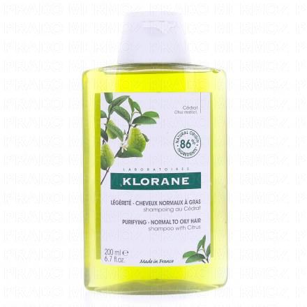 KLORANE Cédrat - Shampooing légèreté (flacon 200ml)