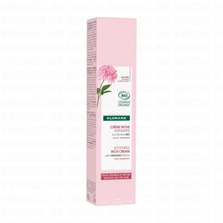 KLORANE Crème riche apaisante à la pivoine Bio 40ml