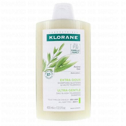 KLORANE Extra-doux - Shampooing Avoine quotidien et haute tolérance (flacon 400ml)