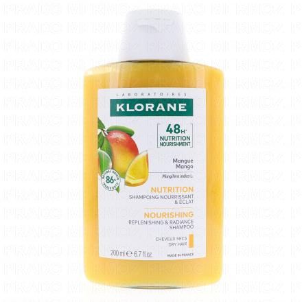 KLORANE Nutrition - Shampooing Mangue Nourrissant & éclat (200ml)