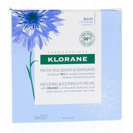 KLORANE Bleuet bio - Patchs Yeux Lissants & Défatigants x14