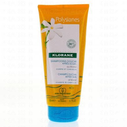 KLORANE Polysianes shampooing douche après-soleil cheveux et corps tube 200ml