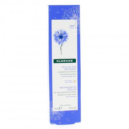 KLORANE Bleuet bio - Roll-on yeux défatigant tube 15ml